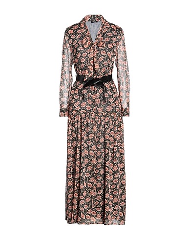 LIU •JO Long dress Apricot 99% Polyester, 1% Metallic fiber