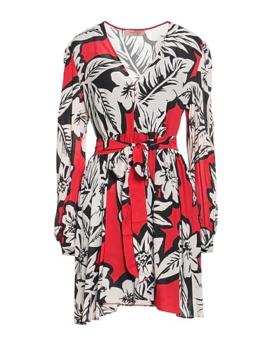 TWINSET Office dress Red 100% Viscose