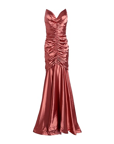FOREVER UNIQUE Long dress Antique rose 95% Polyester, 5% Lycra®