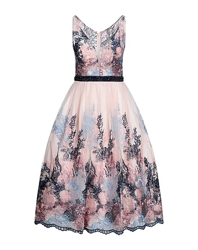 FOREVER UNIQUE Midi dress Blush 100% Polyester