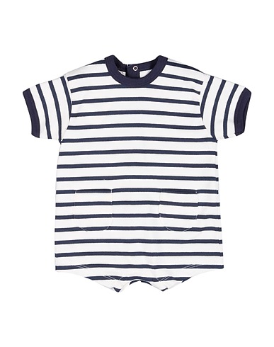 PETIT BATEAU Βρεφική ολόσωμη φόρμα  Λευκό 100% Βαμβάκι