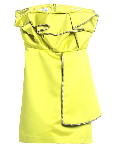 CINQRUE Vestito corto Verde lime 100% Poliestere