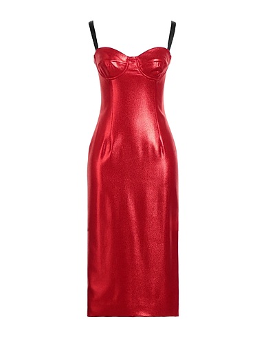 DOLCE&GABBANA Midi dress Red 97% Viscose, 3% Elastane