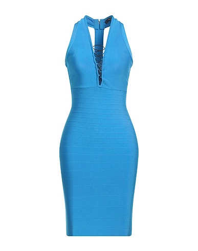 MARCIANO by GUESS Vestito corto Azzurro 83% Viscosa, 16% Poliammide, 1% Elastan
