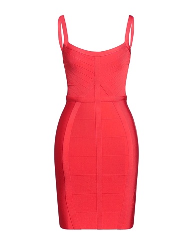 MARCIANO by GUESS Short dress Tomato red 83% Viscose, 16% Polyamide, 1% Elastane