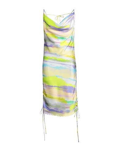 HOUSE OF HOLLAND Midi dress Pastel yellow 100% Polyester