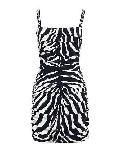 DOLCE&GABBANA Short dress Black 97% Viscose, 3% Elastane, Polyester, Polyamide