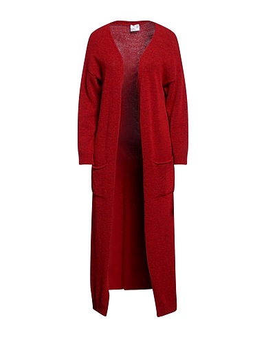 ANONYME DESIGNERS Cardigan Brick red 48% Polyacrylic, 26% Polyamide, 18% Wool, 6% Metallic fiber, 2% Elastane