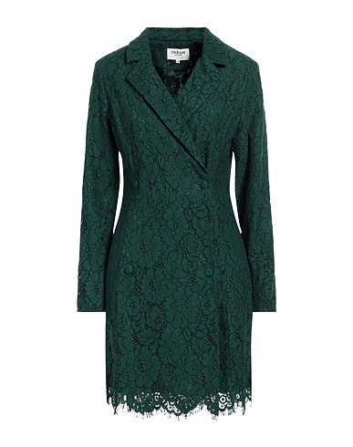 DREAM CATCHER Short dress Green 40% Cotton, 40% Nylon, 20% Rayon