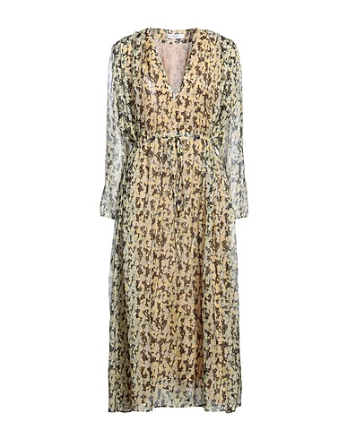 ROSEANNA ひざ丈ワンピース パステルイエロー レーヨン 100%