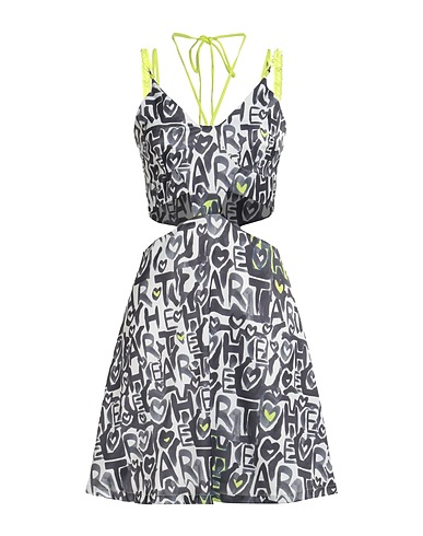 HOUSE OF HOLLAND Mini dresses BIANCO 96% Polyester, 4% Elastane