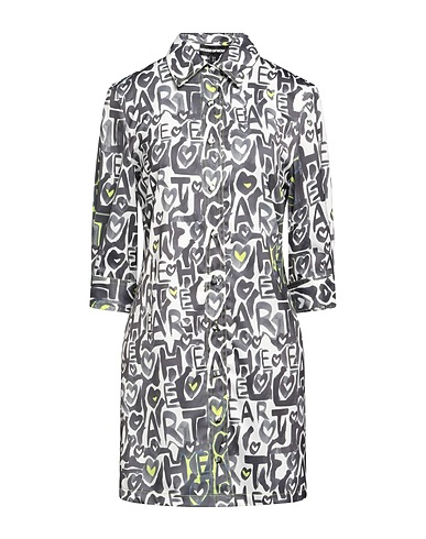 HOUSE OF HOLLAND Vestito chemisier Bianco 96% Poliestere, 4% Elastan