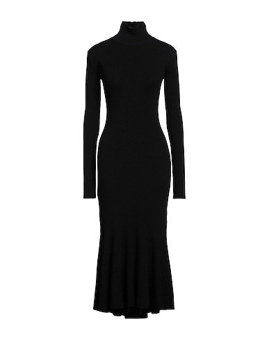 BALENCIAGA Midi dress Black 95% Wool, 5% Polyester