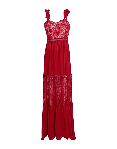 SOANI Long dress Red 100% Polyester