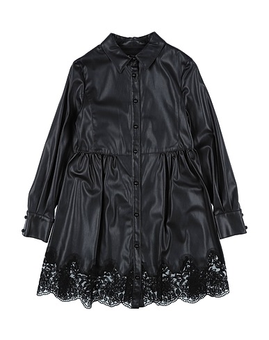 ERMANNO SCERVINO JUNIOR Dress Black 50% Polyester, 50% Polyurethane, Cotton, Polyamide