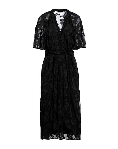 IRO Midi dress Black 73% Viscose, 27% Cotton