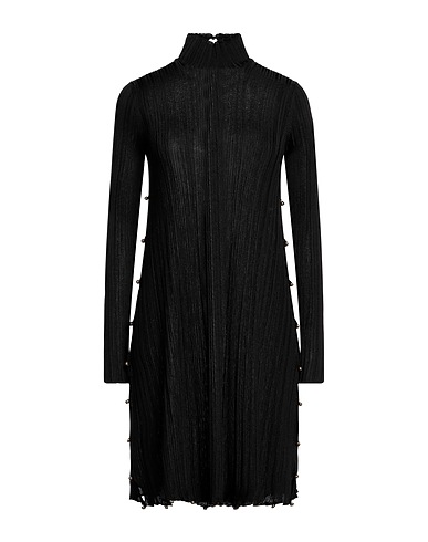 BOTTEGA VENETA Minivestido Negro 51% Poliéster, 49% Viscosa