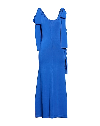 BY MALENE BIRGER Midi dress Bright blue 93% Viscose, 7% Elastane