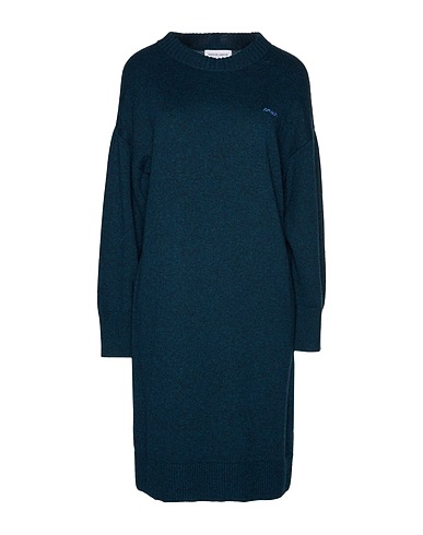MAISON LABICHE Short dress Deep teal 65% Polyamide, 35% Wool