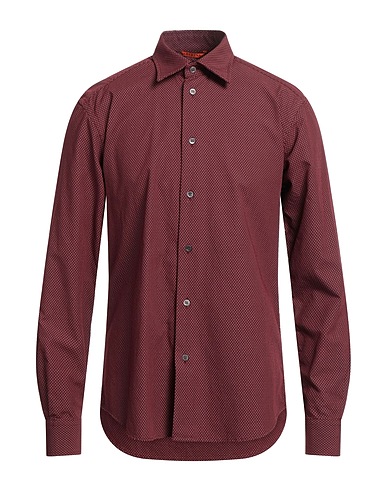 BARENA Einfarbiges Hemd Bordeaux 100% Baumwolle