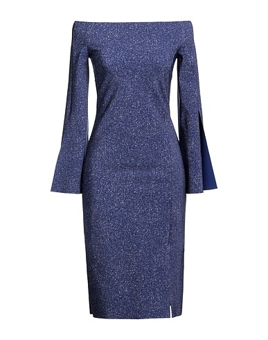 CHIARA BONI LA PETITE ROBE Vestito midi Blu 72% Poliammide, 28% Elastan