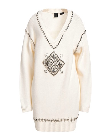 PINKO Short dress Cream 80% Wool, 20% Polyamide