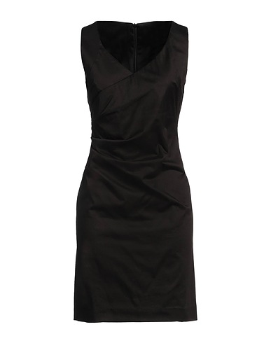 HANITA Vestito corto Nero 97% Cotone, 3% Elastan
