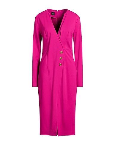 PINKO Midi dress Magenta 67% Viscose, 28% Polyamide, 5% Elastane
