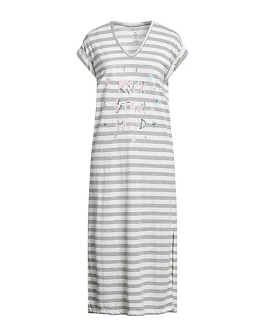 WILDREAMERS Midi dress White 70% Polyester, 30% Linen