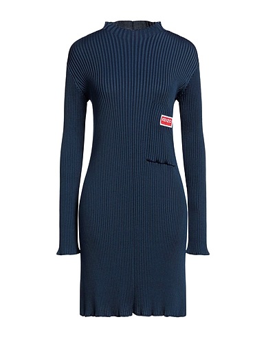 KENZO Robe courte Bleu pétrole 60% Coton, 40% Viscose
