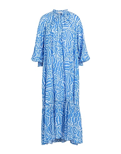 DIANE VON FURSTENBERG Vestito estivo Blu chiaro 84% Viscosa, 16% Seta