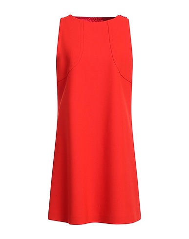 ATTIC AND BARN Vestito corto Rosso 69% Poliestere, 28% Viscosa, 3% Elastan