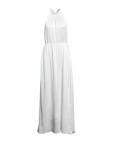 VANESSA COCCHIARO Long dress Off white 52% Acetate, 48% Viscose