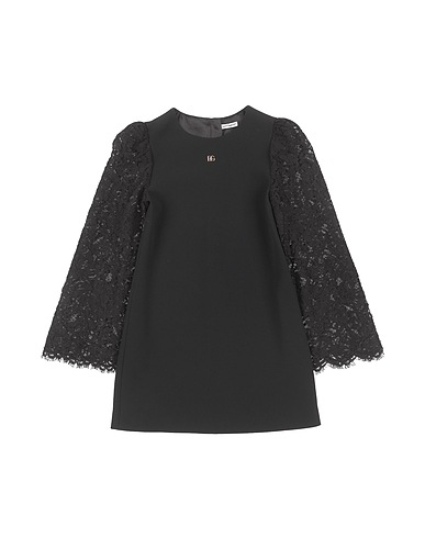 DOLCE&GABBANA Dress Black 47% Viscose, 37% Acetate, 8% Cotton, 6% Polyamide, 2% Elastane