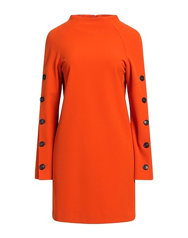 ERIKA CAVALLINI Short dress Orange 64% Polyester, 27% Viscose, 9% Elastane