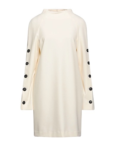 ERIKA CAVALLINI Vestito corto Off white 64% Poliestere, 27% Viscosa, 9% Elastan