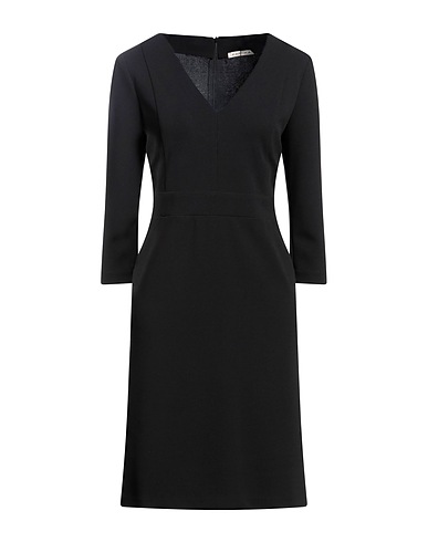 KARTIKA Vestido midi Negro 97% Poliéster, 3% Elastán