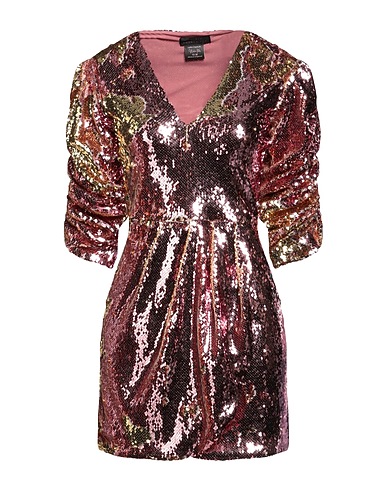 TWENTY FOUR HAITCH Short dress Pink 100% Polyester, Elastane