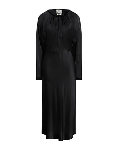 FORTE_FORTE ドレス ブラック シルク 100%