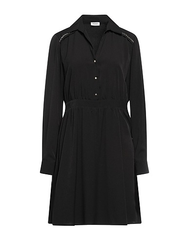 LIU •JO Shirt dress Black 100% Polyester