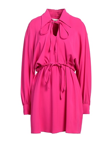 AMI ALEXANDRE MATTIUSSI Short dress Fuchsia 97% Viscose, 3% Elastane