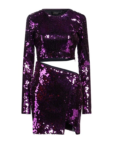 THE ANDAMANE Sequin dress Purple 100% Polyester