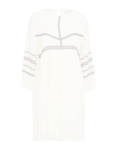 BA&SH Short dress Cream 100% Viscose