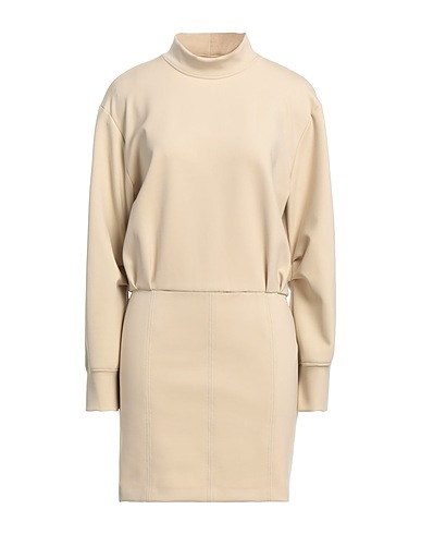 SEMICOUTURE Short dress Beige 86% Polyamide, 14% Elastane