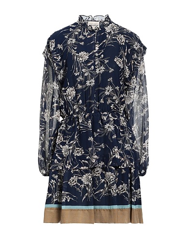 SEMICOUTURE Vestito corto Blu 100% Poliestere