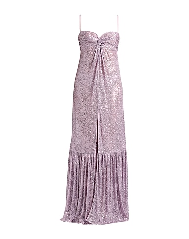 ELISABETTA FRANCHI Long dress Lilac 90% Polyester, 10% Elastane