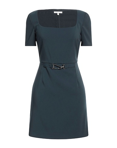 PATRIZIA PEPE Short dress Dark green 97% Polyester, 3% Elastane