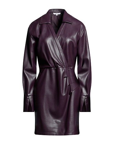 PATRIZIA PEPE Sheath dress Plum 100% Polyurethane, Polyester