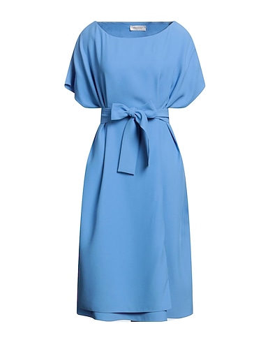 BOTONDI COUTURE Midi dress Light blue 55% Viscose, 45% Acetate, Silk