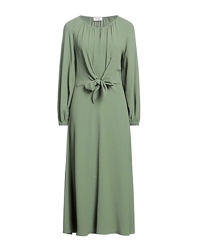 OTTOD'AME Midi dress Sage green 50% Acetate, 50% Silk